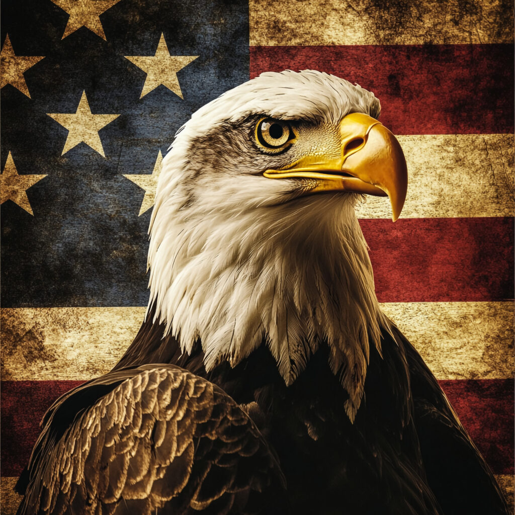 bald-eagle-with-star-background