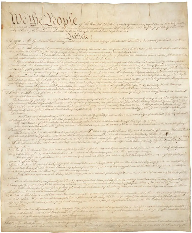 US Constitution, Page 1