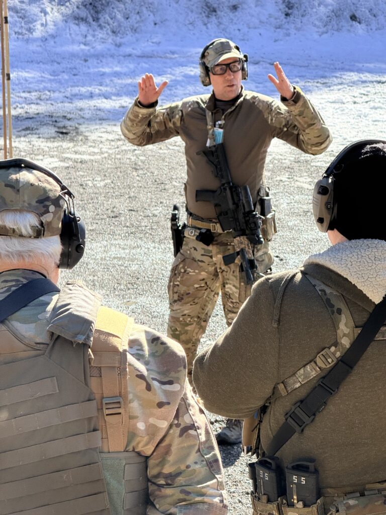 55th Light Foot instructor leading field operations and safety training for members in Kootenai County, Northern Idaho.
